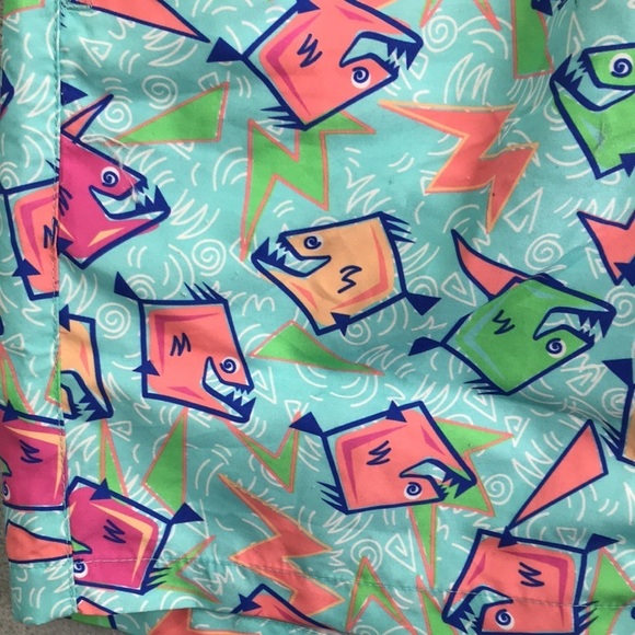 Tipsy Elves Men's Piranha Swim Trunks SIze Small - Picture 3 of 9